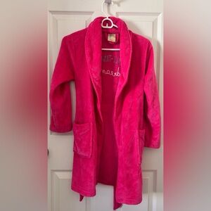 Girls Pink cozy robe